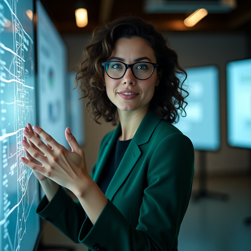 Lisa Müller, Innovatorin im Bereich generativer Nachhaltigkeitsalgorithmen