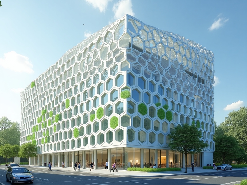 Parametrisches Fassadendesign eines nachhaltigen Bürokomplexes in Berlin